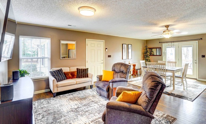 Browns Summit House | Browns Summit Vacation Rental w/Fire Pit!
