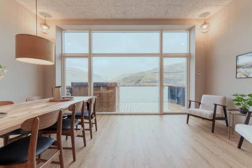 Vestmanna House | By The Sea - Boathouse with Hot Tub & Parking