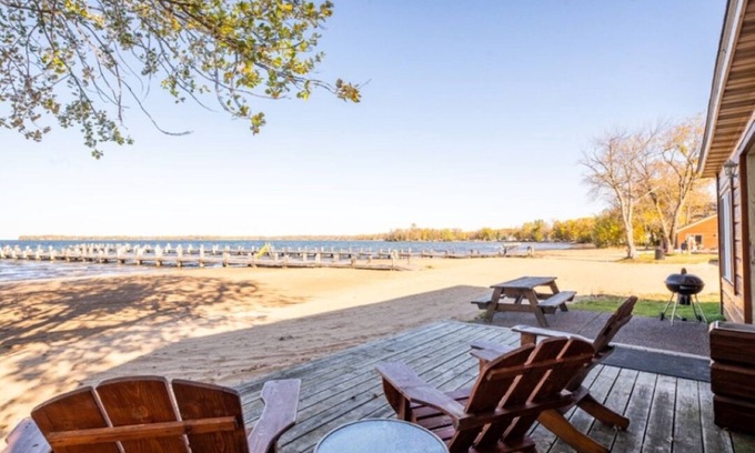 Isle Cabin | Cabin 5 Beachfront Bliss on Mille Lacs Lake!
