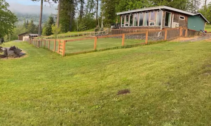Mossyrock Cabin | Cabin has 2 king beds but room for 6 to 8 with your cots or air mattresses. nnn