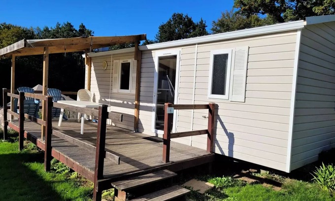 Guillac House | Camping des Cerisiers * - Mobilhome EVO clim Duo 6 people