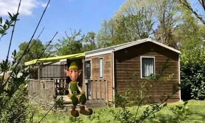 Priziac House | Camping Ecologique le Lac O Fées * - TROLL OU FARFADET - Mobil-home Confort 36m² - 3 chambres sur parcelle >100m2 6 personnes