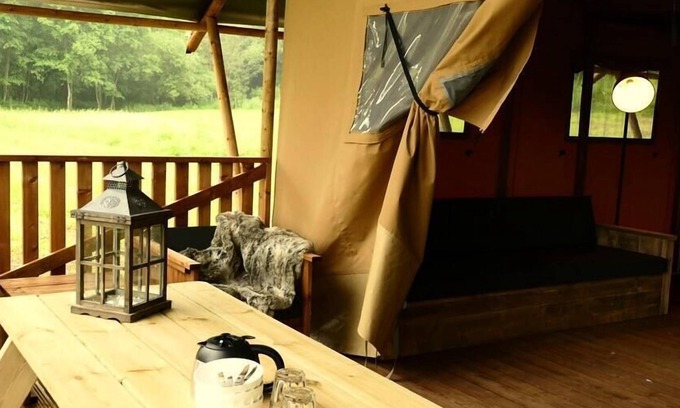 Louvemont House | Camping le Buisson **** - Luxury Tent Lodge Safari Premium 3 rooms 4/5 people