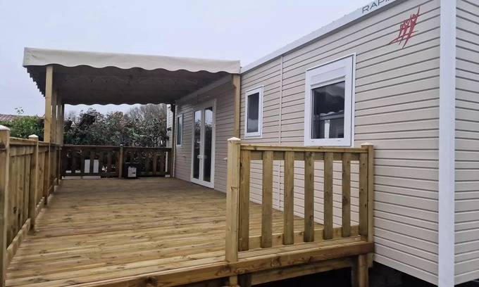 Sallertaine House | Camping Les P'tites Maisons dans la Prairie * - Family mobile home 4 people. - 2CH 4 people