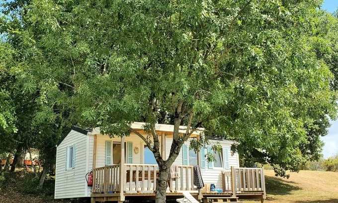 Soturac House | Campsite Nature Le Valenty * - Mobil home 2 bedrooms panoramic Dordogne air conditioned 6 people