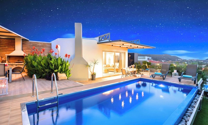 Vathi Villa | Canes Villa Heated Pool