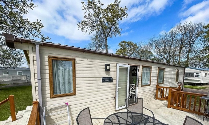 Saxmundham House | Caravan with decking at Carlton Meres Park in Suffolk ref 60059M