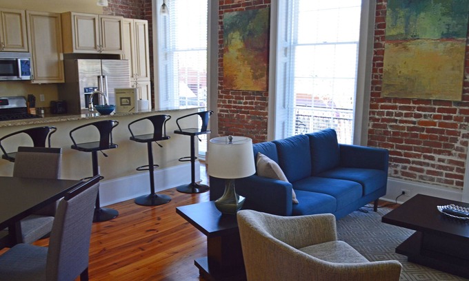 Arts/Warehouse District Condo | "Caroline" Julia Street Condo with Balcony