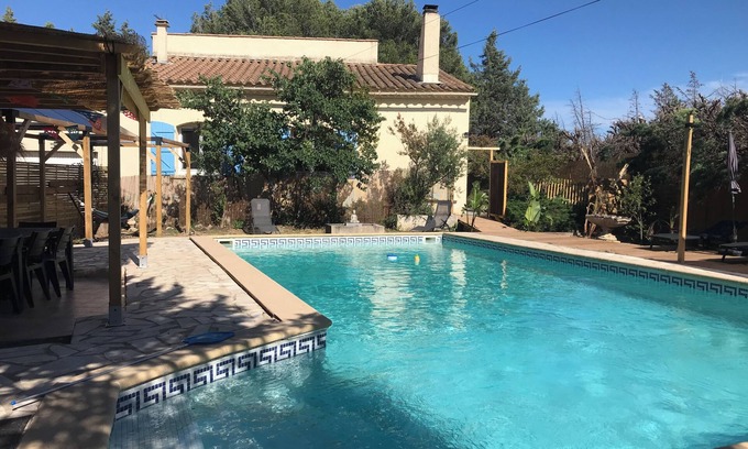 Cuxac-dʼAude Villa | Casa Azul Grande Villa Idéal Vacances en Famille 14 Couchages
