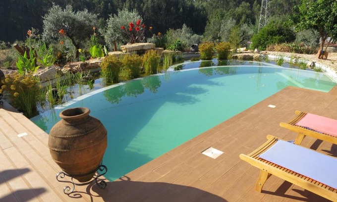Aguda Apartment | Casa Azul self-catering apartment with gorgeous biological swimming pool