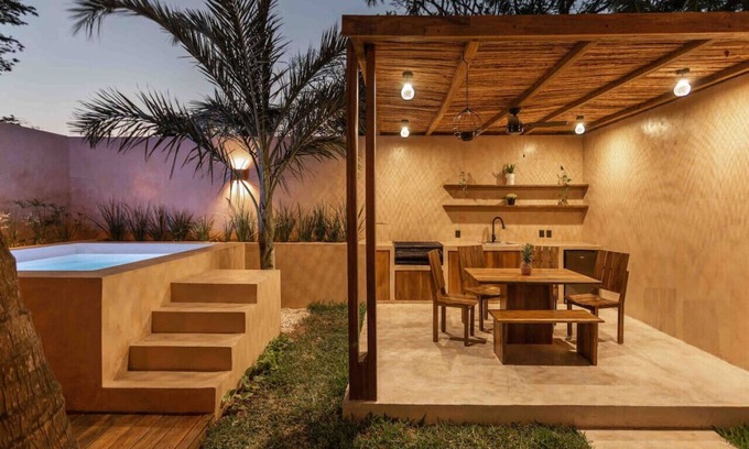Bacalar House | Casa Malaga, BBQ, Private Pool & Tub!