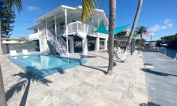 Twin Lakes House | Casa Marina - Key Largo Waterfront Home with Private Pool, Boat Ramp & Dockage!