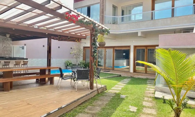 Vila Velha House | Casa+piscina+ Gourmet + ar Condicionado 8 Pessoas