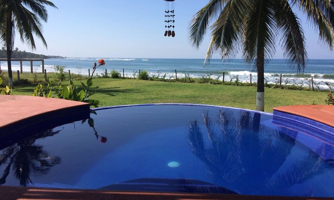 Saladita House | Casa Vista Mar @ Playa La Saladita, Oceanfront, Infinity Pool, World-Class Surf