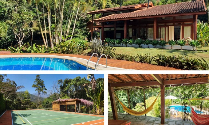 Itaipava House | Casakor, beautiful villa in Itaipava, 4 bedrooms, pool, tennis court,