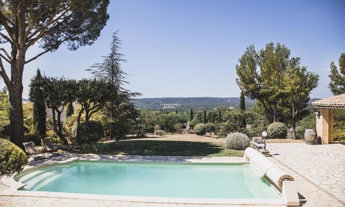 Castillon-du-Gard House | Castillon du Gard - Exceptional View - Large Villa 6 bed/4 bath