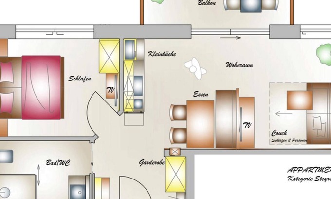 Hinterstoder Apartment | Category Apartment Steyersberg 45 m² - Apartment house Madlen