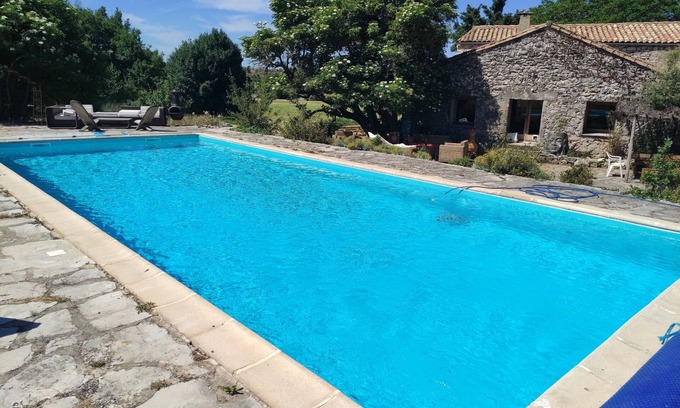 Navas Villa | Cévennes house with swimming pool for 12 people