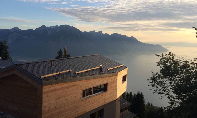 Veytaux Ski Chalet | Chalet à la Montagne. Vue Exceptionnelle sur le lac et les Alpes. Havre de Paix