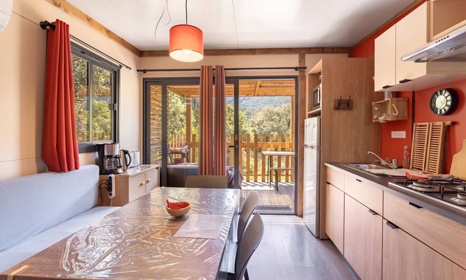 Rouffiac-des-Corbieres House | Chalet 'Canada' with Mountain View, Shared Pool and Private Garden