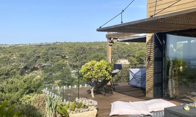 Le Castellet Ski Chalet | Chalet Ossature Bois,vue mer Exceptionnelle
