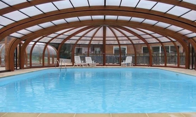Blavignac Ski Chalet | Chalet, panoramic view, fully equipped, private terrace, indoor swimming pool .
