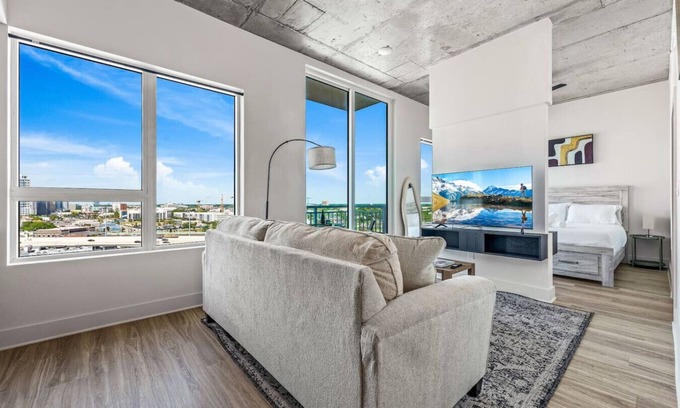 Channel District Apartment | Channelside High Rise | Perfect for Remote Work!