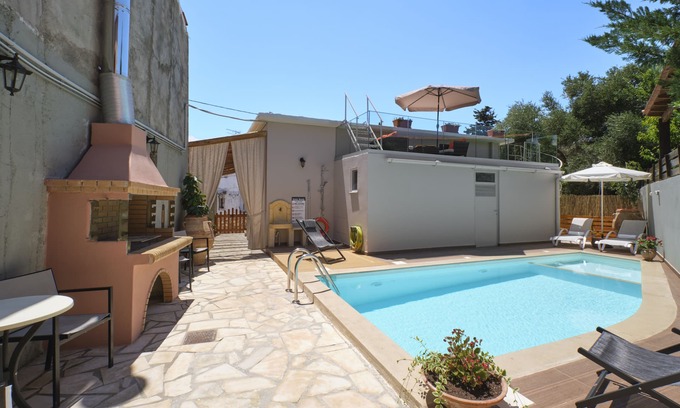 Melidoni Villa | Chara Villas with 20m2 swimming pool-BBQ!
