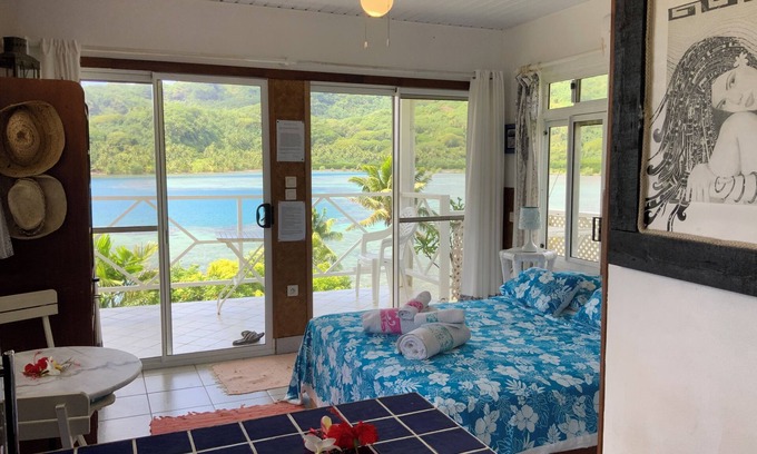 Tefarerii House | Charmant Bungalow au Calme, Avec vue Splendide sur Lagon, Accès Privé Lagon