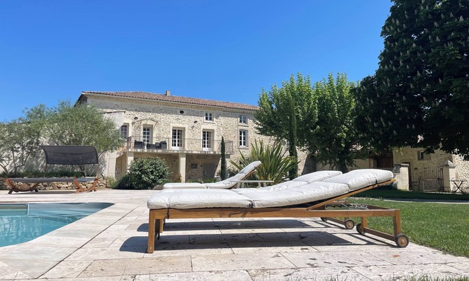 Saint-Julien-de-Peyrolas Condo | Charming loft in estate with swimming pool in the heart of the gorges de l'ardeche