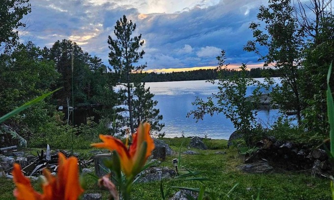 Babbitt Cabin | Charming 2-bedroom 2-bath cabin on beautiful Bear Island lake in Babbitt, MN.