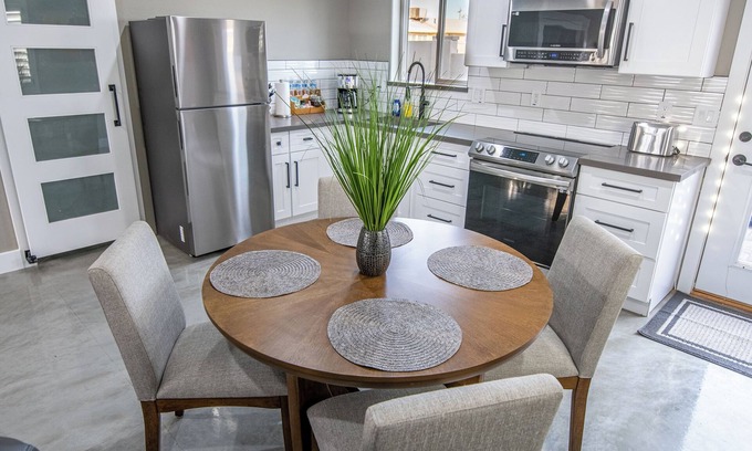 Buckeye House | Charming 2-bedroom casita, private backyard with grill, putting green,cornhole
