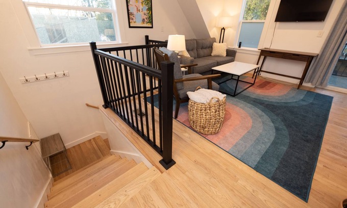 Riverfront Apartment | Charming 2BR Retreat: Private, WiFi, Parking—Now Offering Mid-Term Rentals!