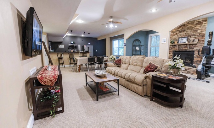 McCain House | Charming 3-bedroom basement with private entrance in a house in West Cary NC