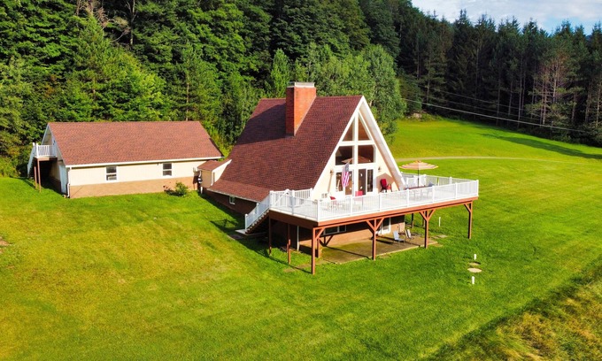 Coudersport House | Charming A-frame retreat in a beautiful, natural, and private setting
