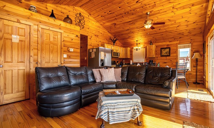 Barren Springs House | Charming riverside with stunning views, cozy interiors, full amenities, and spacious decks.
