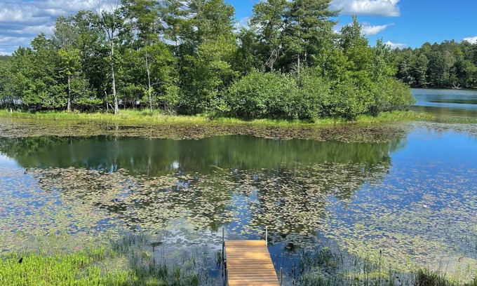 Arbor Vitae Cabin | Charming Up North Waterfront Cabin with Stunning Island Views