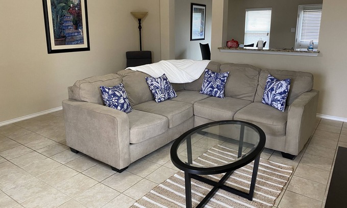 Princeton House | Cheerful 4 bedroom home with big living, kitchen, near major DFW cities.