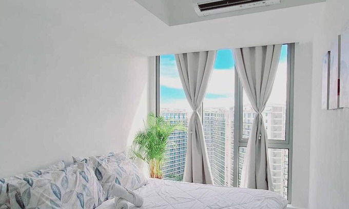 Taguig Condo | Chic 2-bedroom condo with AC, WiFi in enchanting Parañaque