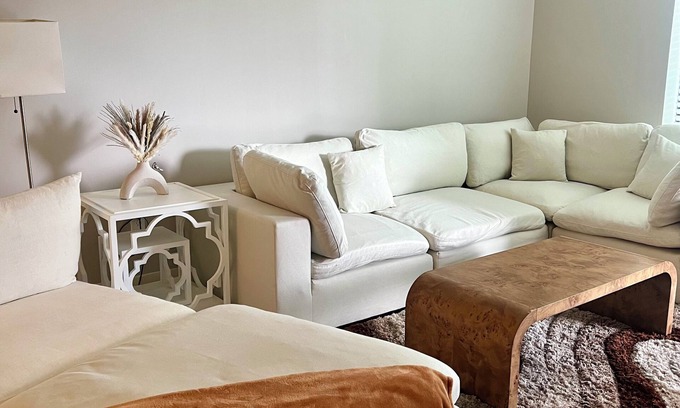 Sandy Springs Apartment | Chic 2-bedroom deluxe apartment with king beds, large Tvs, and a fitness center.