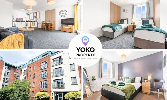 Coventry City Centre House | City Centre Apartment Balcony Private Parking WiFi Smart TV