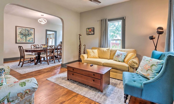 El Dorado Springs House | Classy Home w/ Enclosed Sunroom, Walk to Town