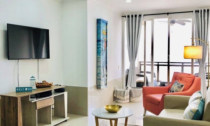 Cartagena District Apartment | Modern Apartment in Laguito, Ocean view, Cartagena de indias