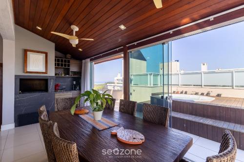Campeche Leste Apartment | Cobertura c/Jacuzzi em cond. pé na areia VIC0401