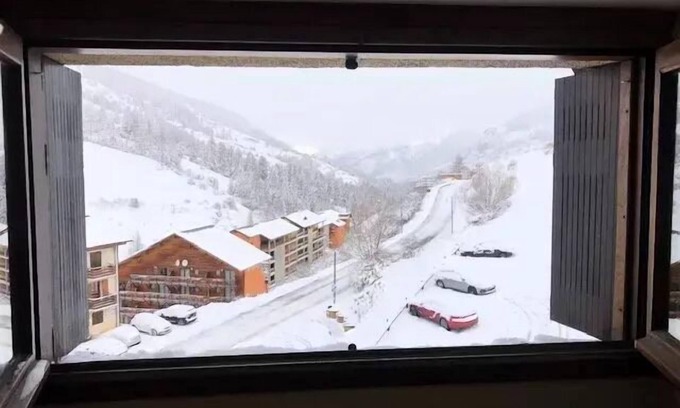 Vars Apartment | Colchiques Residence - Studio 4 sleeping accommodations with mountain views Vars St Marie