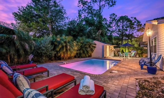 Isle of Palms House | Comfy Mayo Retreat; Heated Pool, Close to Beach