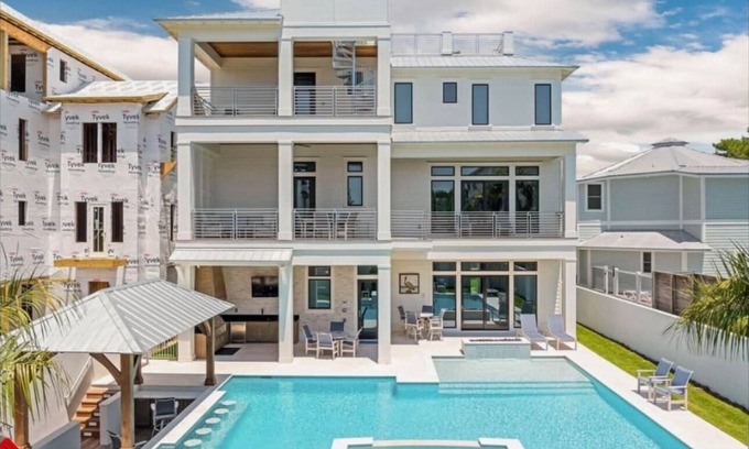 Miramar Beach House | Coming Soon! Luxury 10 bedroom, plus bunkroom, game room, hot tub, private pool