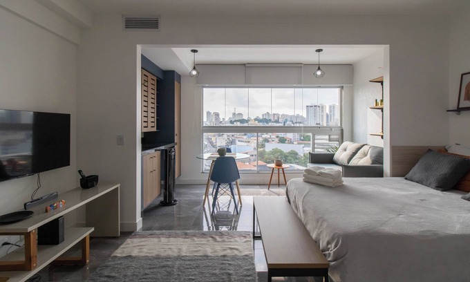 Guarulhos City Centre Apartment | Contemporary Studio - GRU