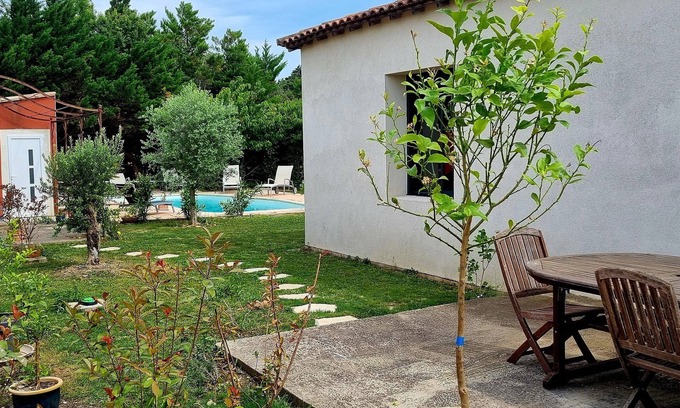 Jonquieres Villa | Contemporary villa with studio and private pool.