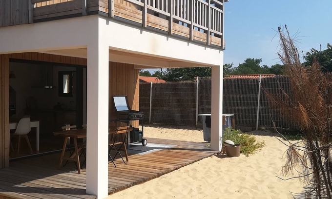 Contis-les-Bains House | Contis beach recent house 100m from the current 300m beach